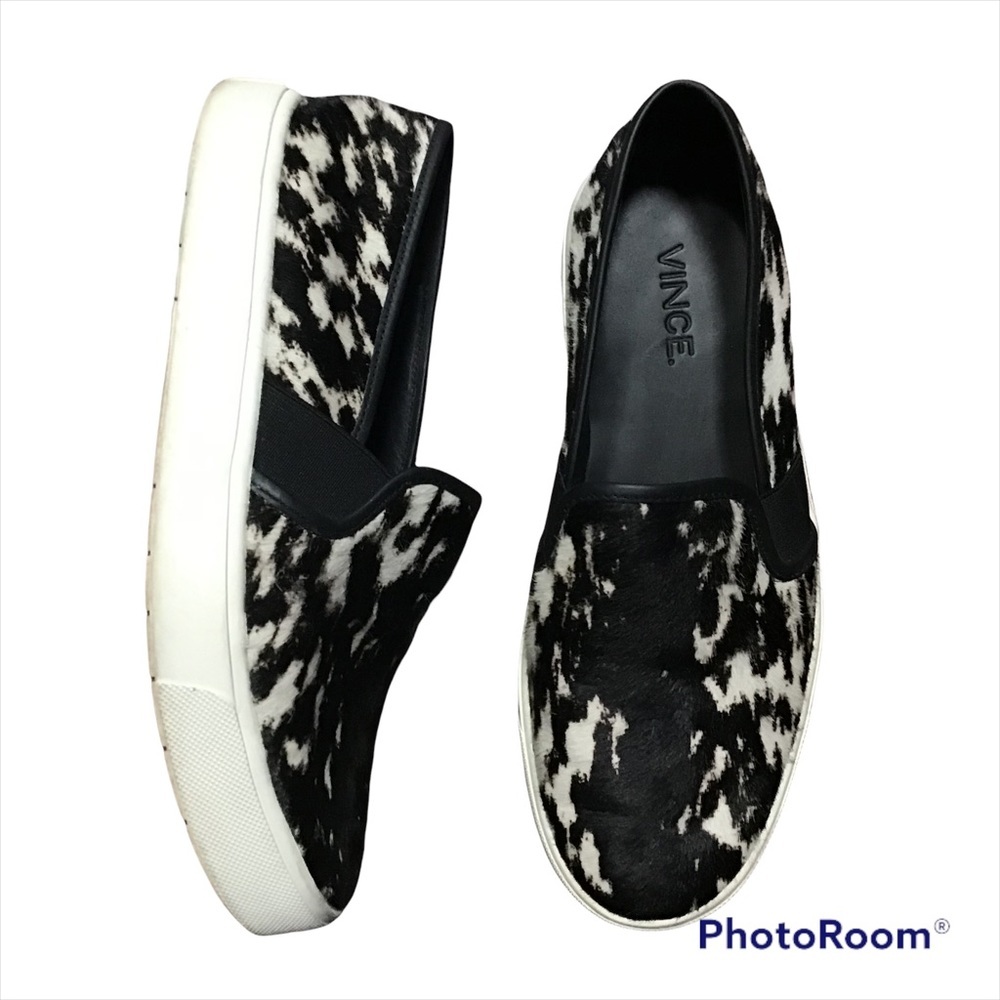 Vince Blair Calf Hair Printed Slip on Sneakers size 5M